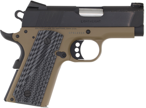 Colt Defender Handgun .45 Auto 7RD Magazine(1) 3" Barrel FDE Cerakote Frame/Black Slide