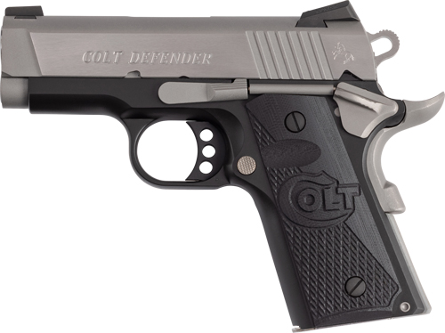 Colt Defender Handgun .45 Auto 7RD Magazine 3" Barrel Cerakote/Stainless Finish