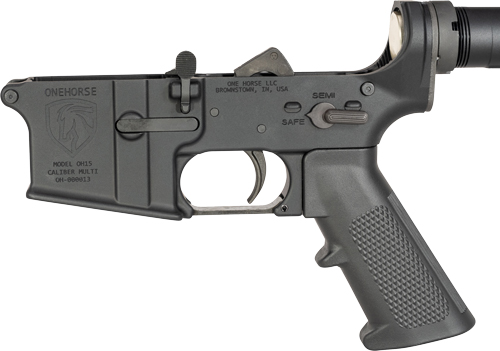 ONE Horse AR15 Complete Lower - Receiver Aluminum Black