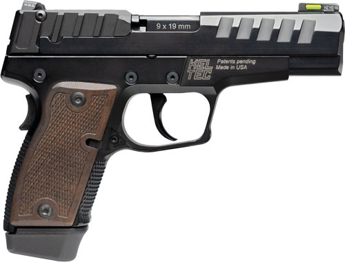 Kel-Tec P15 Handgun 9MM Luger 15RD Magazine 4" Barrel Black with Walnut Grips
