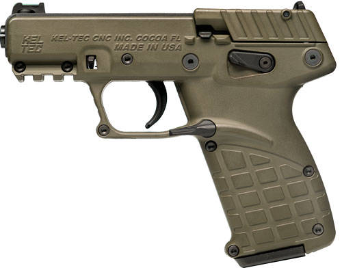 Kel-Tec P17 Green 3.93" Threaded-Barrel .22 LR 16-Round Pistol