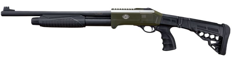 Rock Island Armory Pak Out Long Shotgun 12 Ga 3" Chamber 4RD Magazine 18.5" Barrel OD Green Black