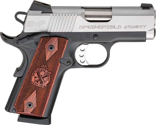 Springfield EMP Compact Bi-Tone Handgun 9MM Luger 9RD Magazines(3) 3" Barrel Cocobolo Grips - CA Compliant