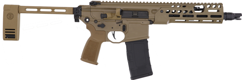 SIG SAUER MCX SPEAR LT IR 300 AAC Blackout 9in Pistol (FDE Cerakote) with Folding Brace