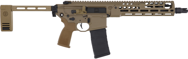 Sig Sauer MCX SPEAR 5.56 NATO 30+1 FDE Cerakote 11.5" Pistol Cane Brace - SIG - Best Price $2,499.99
