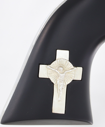 Cimarron Firearms Holy Smoker 357Mag 4.75 White W/Cross PP300SC01BG - Cimarron - 357 Magnum/38 Special for sale at TheGunDock