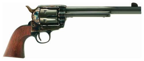 Cimarron Frontier Revolver 45 Long Colt 7.5 in Blue 6 Rounds Steel Frame - Cimarron - 45LC for sale at TheGunDock