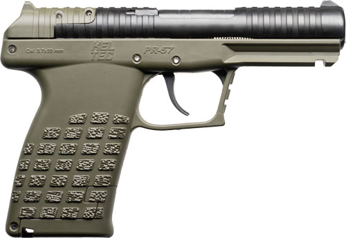 Kel-Tec PR-5.7 Handgun 5.7X28MM 20RD Magazine(1) 4.64" Barrel Green Frame Stripper Clips Optic Plate