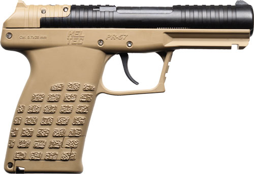 Kel-Tec PR-5.7 Handgun 5.7X28MM 20RD Magazine(1) 4.64" Barrel Tan Frame Stripper Clips Optic Plate