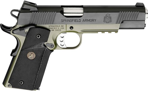 1911 .45 Loaded OPR Marine CORP OD GR/BLK Armory KOTE Fixed Combat TRI NS