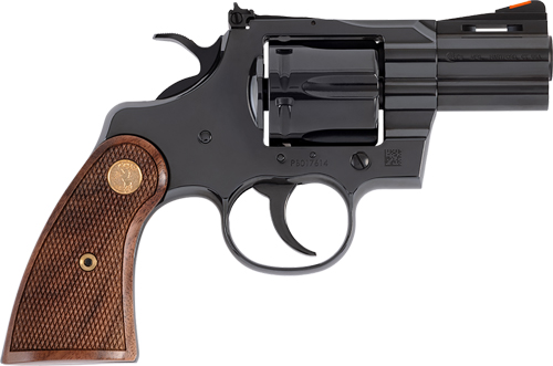 COLT PYTHON 357MAG 2.5in. 6RD - BLUED WALNUT GOLD MEDALLION-img-2