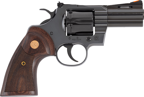 COLT PYTHON 357MAG 3in. 6RD - BLUED WALNUT GOLD MEDALLION - Revolvers ...