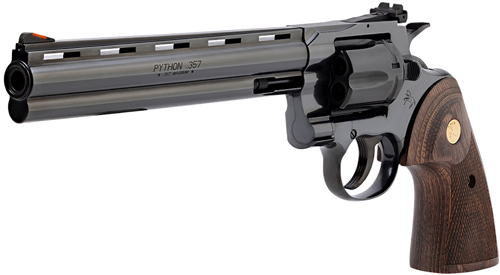 Colt Blued Python Classic Handgun .357 MAG 6RD Capacity 8" Barrel Wood Grips