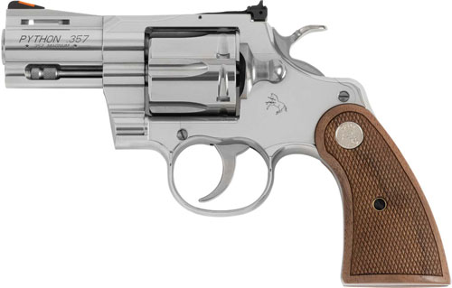 Colt Python Handgun .357 6RD Capacity 2.5" Barrel Stainless Steel with Wood Grips CA Compliant