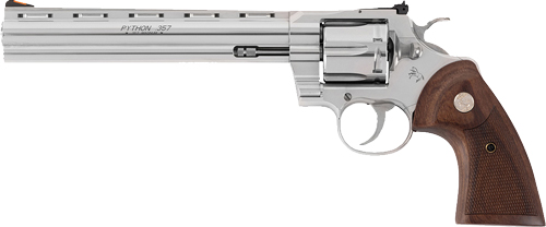 Colt Python Handgun .357 MAG 6RD Capacity 8" Barrel Stainless Finish Wood Grips