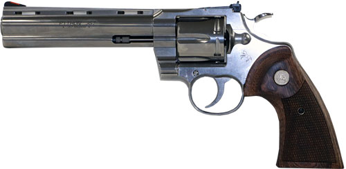 COLT PYTHON 357MAG 6in. 6RD - STAINLESS WALNUT GRIPS-img-2