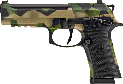 Beretta 92XI SAO FS 9mm 4.7" 10Rnd Splinter Camo 2 Mags SPEC0741A10 - Beretta - 9mm for sale at TheGunDock