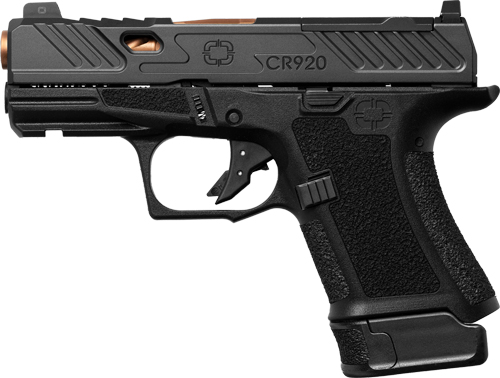 Shadow Systems CR920 Elite Slide Handgun 9MM Luger 13&10rd Magazine 3.41" Bronze Barrel Black Frame