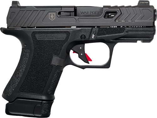 Shadow Systems CR920 War Poet Handgun 9MM Luger 10RD & 13RD Magazine 3.41 Barrel Black War Poet Slide Engraving with Night Sights