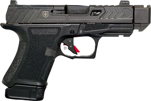 Shadow Systems CR920P War Poet Handgun 9MM Luger 10RD & 13RD Magazines 3.75 Barrel Black War Poet Slide Engraving with Night Sights