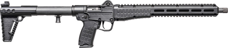 Kel-Tec SUB-2000 Gen 3 10mm Folding Carbine (Black, Threaded Barrel, Glock 20 Mag Compatible)