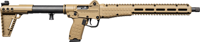 Kel-Tec SUB2000 Gen 3 10mm Auto 15+1 Tan (Glock 20 compatible) Rifle