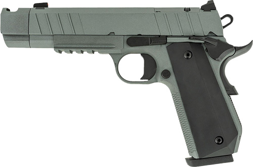 Tisas 1911 Nightstalker SF-C Handgun 45 Auto 8RD Magazine 4.25'' Compensated Barrel Cerakote Grey Finish