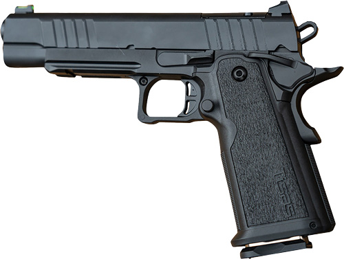 Tisas 1911 Duty 9 DS Handgun 9MM Luger 18RD Magazines(2) 5" Barrel Titanium Firing Pin Black W/Rail
