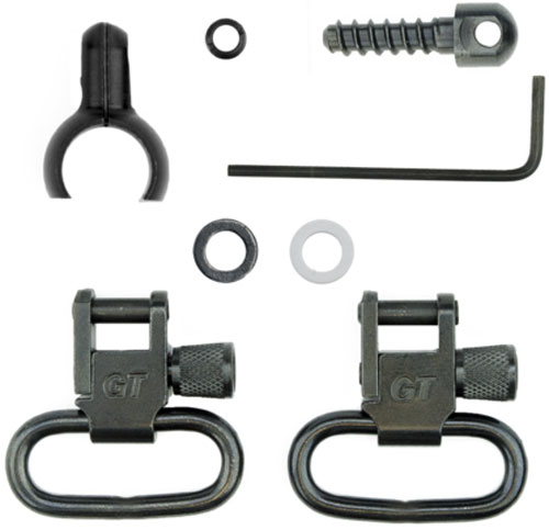 Grovtec GTSW300 Swivel Set for .540-.590" Barrel Bands, Black Steel