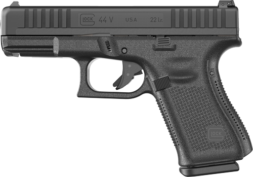 GLOCK G44 V .22 LR Compact Pistol (4.02" Barrel) - Adjustable Sights, 10rd