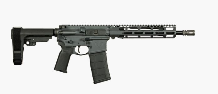 VKTR VK1 PISTOL 5.56 NATO 11.5" PISTOL GREY SBA3