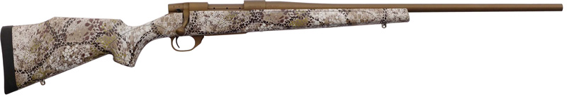 Weatherby Vanguard Badlands Rifle .308 Win 5RD Capacity 22" Burnt Bronze Threaded Barrel Approach Camo Stock