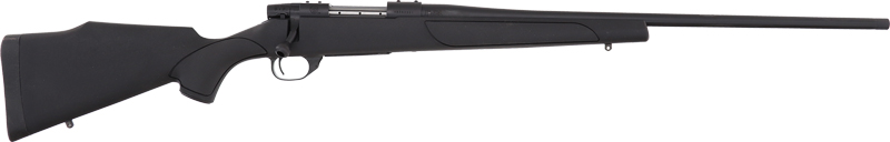 Weatherby Vanguard Obsidian Rifle 25-06 Rem 5RD Magazine 24" 1/2X28 Threaded Barrel Black Synthetic Stock