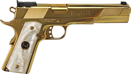 IVER JOHNSON EAGLE XL .45ACP 6" 24K GOLD WHITE-img-0