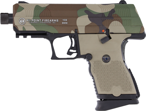 HI-POINT PISTOL YC9 9MM 10RD - 3.93in. M81 US WOODLAND CAMO-img-1
