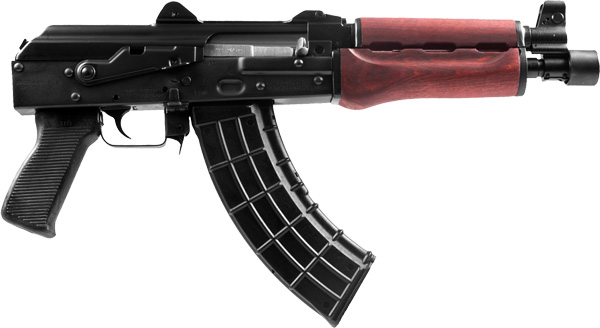Zastava ZPAP92 AK-47 Pistol Bulged Trunnion 1.5MM Receiver - Serbian Red Wood Handguard | 7.62X39 | 10" Chrome Lined Barrel