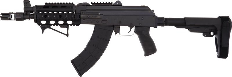 Zastava ZPAP92 AK Pistol 7.62x39 with Night Brake & Quad Rail