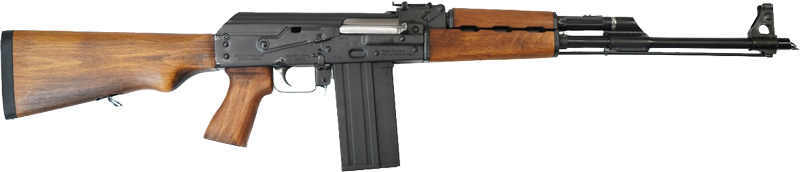 Zastava PAP M77 AK Sporting Rifle Bulged Trunnion 1.5MM Receiver - Wood | .308 Win / 7.62 NATO | 19.7" Chrome Lined Barrel | 20RD | Wood Furniture | Adjustable Gas System