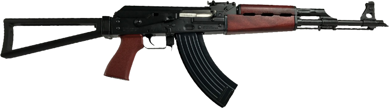 Zastava ZPAPM70 AK Rifle 7.62x39mm (Blood Red Handguard, Triangle Folding Stock) 30rd