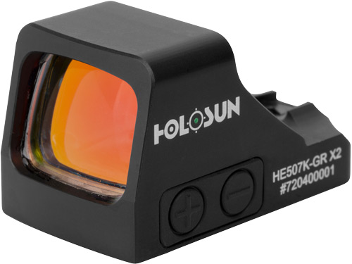 Holosun HE507K-GRX2 Micro Green Dot Reflex Sight, Multi-Reticle, Black - Holosun - 0.58" X 0.77" for sale at TheGunDock