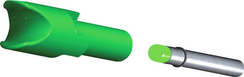 TenPoint HEA3583 Lighted Crossbow Nock Alpha-Brite .297" Green 3-Pack