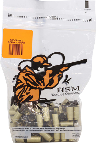 HSM HSM-40-RTL Brass 40 S&W Once Fired Unprimed, 100 Count
