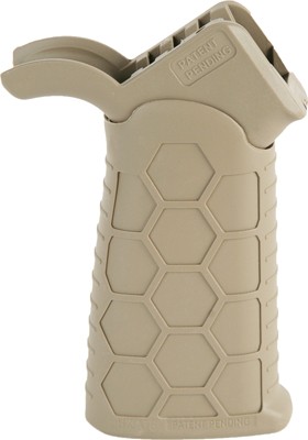 Hexmag HXATGFDE Advanced Tactical Grip Adjustable Polymer FDE AR-15