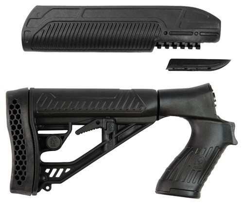 ADAPTIVE TACTICAL FOREARM/STK MBERG 500/590/88 12GA BLACK