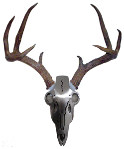 Do-All Outdoors IBAM2 Iron Buck Antler Mount Brushed Steel Display Kit