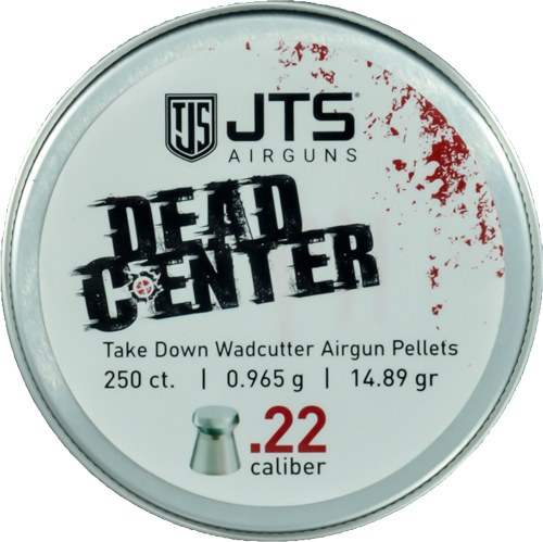 JTS PELLETS DEAD CENTER 22 WADCUTTER 14.89 GR 250CT