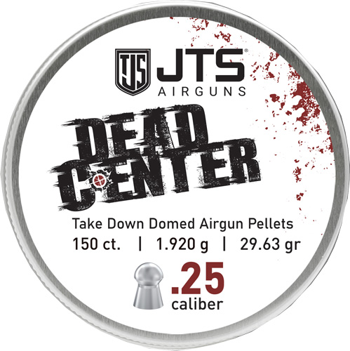 JTS PELLETS DEAD CENTER 25 CAL DOMED 29.63 GR 150CT