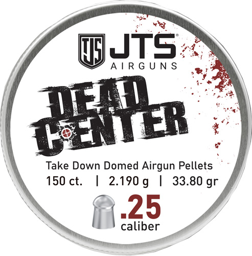 JTS PELLETS DEAD CENTER 25 CAL DOMED 33.80 GR 150CT