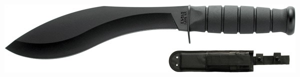 KA-BAR 2-1280-2 Tactical Kukri Machete, 8.5" 1095 Cro-Van Blade, Kraton G Handle, Heavy-Duty Chopper