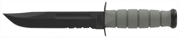 KA-BAR 5012 Fighting/Utility Knife 7" Serrated with Plastic Sheath